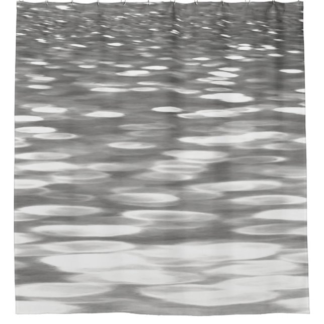 Cortina Para Box Abstrato nº 3: Agulhador de cinza prateada (Frente)