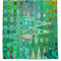 Abstrato - Retrô de Mosaico Verde Colorido