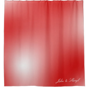 Cortina Para Box Abstrato vermelho e branco azul