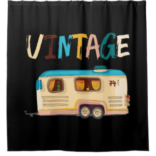 Cortina Para Box Acampamento RV Viagem do Reboque de Vintage Camper