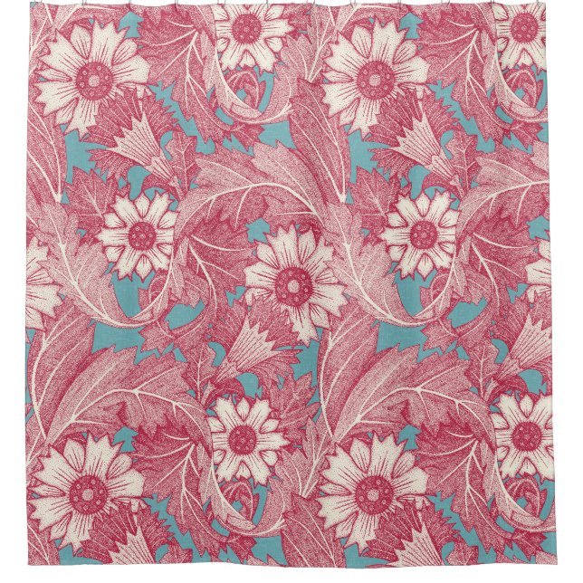 Cortina Para Box acanthus viva magenta turquoise (Frente)