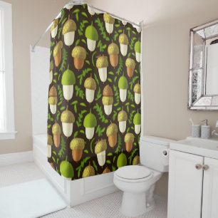 Cortina Para Box Acorn Verde - Design inspirado na Natureza