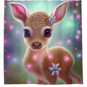 Cortina Para Box Adorável Fawn Natal