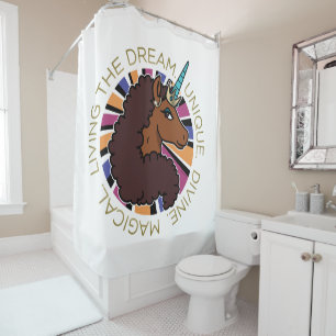 Cortina Para Box Afro Unicorn Vivendo o Design do Sonho