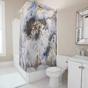 Cortina Para Box Akseli Gallen-Kallela - Floresta no inverno