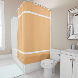 Cortina Para Box Alça Cor - de - Obra Chic Laranja Superior Margem 
