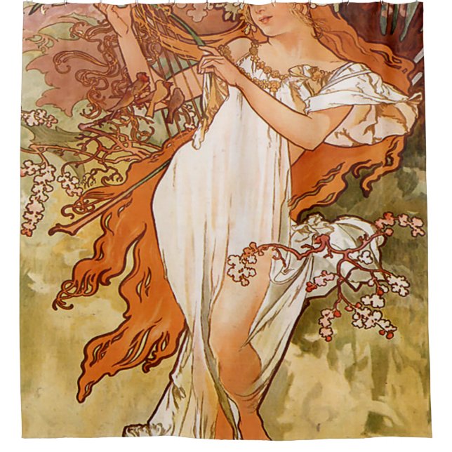 Cortina Para Box Alfons Mucha - 1896 - Spring (Frente)