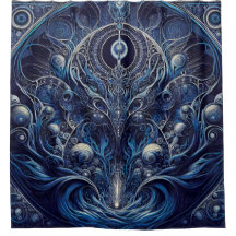 Alienígena Art Nouveau Chá Cortina