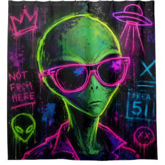 Cortina Para Box Alienígena Neon Legal