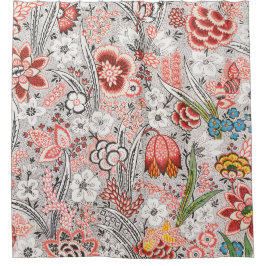 Cortina Para Box Allover tecido floral (cerca de 1759-1815)