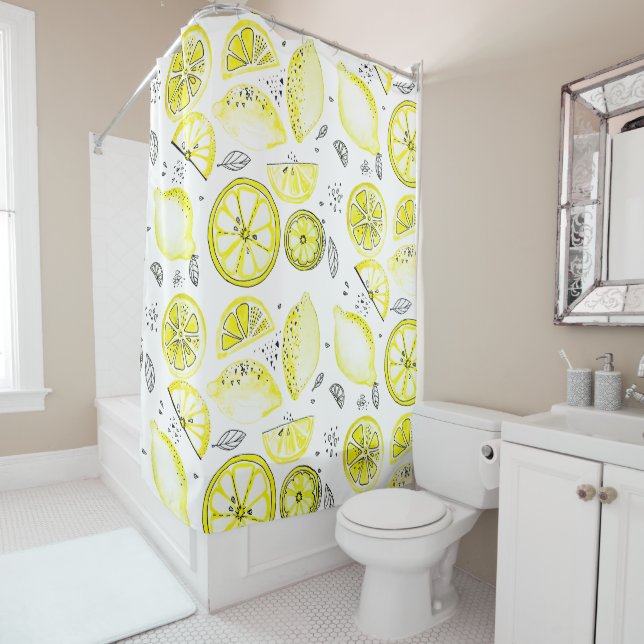 Cortina Para Box Amarelo-do-rabo-de-macaco-limão-limão-doce (In Situ)