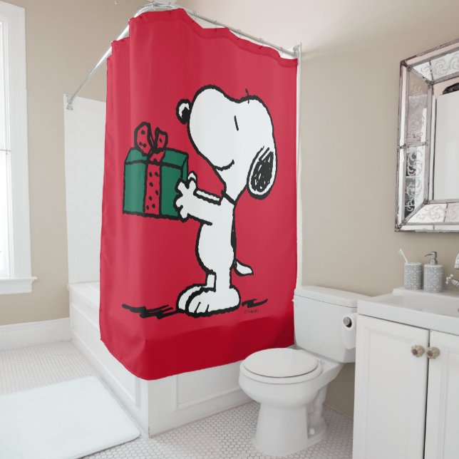 Cortina Para Box Amendoins | Presente de Natal Snoopy Giver (In Situ)
