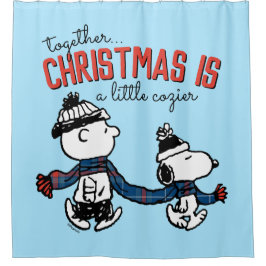 Cortina Para Box Amendoins | Snoopy & Charlie Brown Winter Scarf