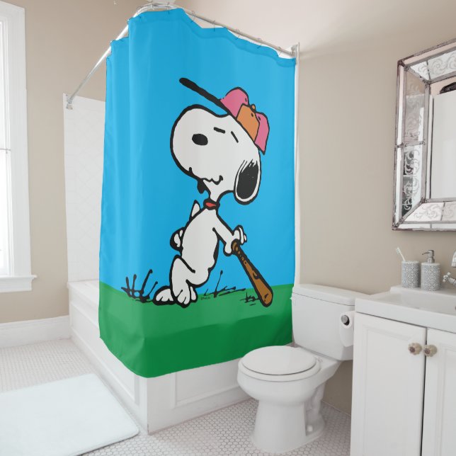 Cortina Para Box Amendoins | Snoopy no Bat (In Situ)