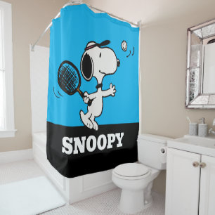 Cortina Para Box Amendoins   Snoopy Plays Tênis