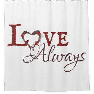 Cortina Para Box Amor Sempre Vermelho Tulip Heart Wreath