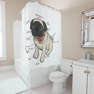 Cortina Para Box Anatomia Do Cachorro Pug