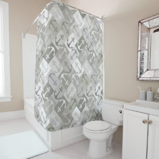 Cortina Para Box anchor herringbone mono