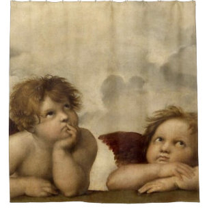 Cortina Para Box Angels Cherubs Raphael Santi Sistine Madonna Sweet