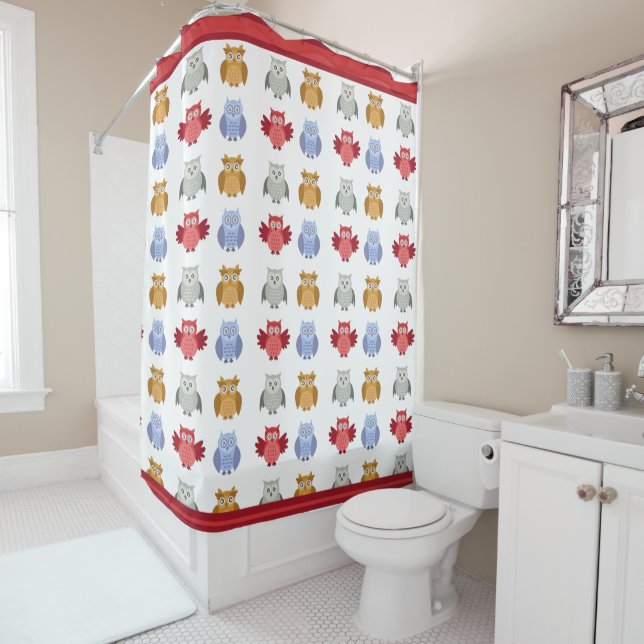 Cortina Para Box Animais Da Floresta Possuem Simples Moderno (In Situ)