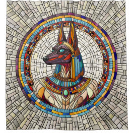 Cortina Para Box Anubis Egípcio - Arte Mosaica
