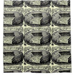 Cortina Para Box Anúncio estranho de batata de vindima