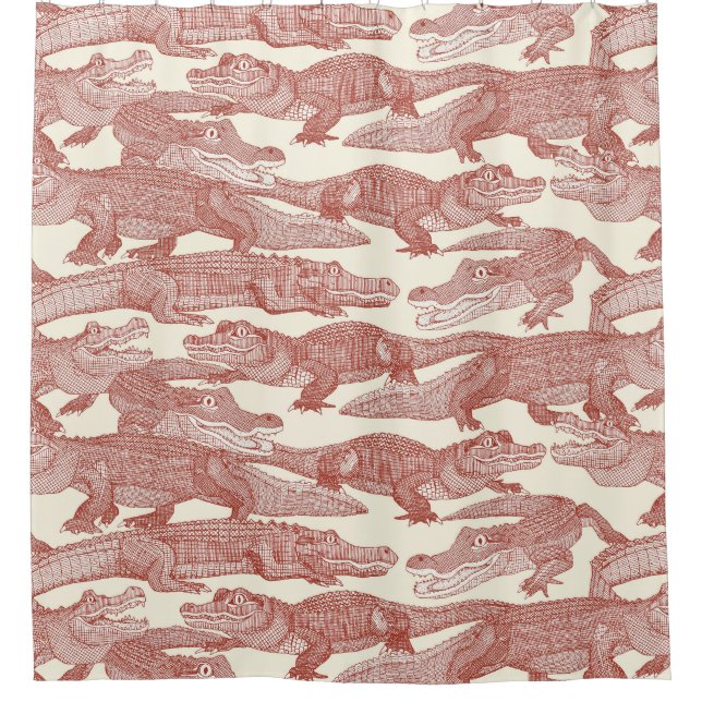 Cortina Para Box apenas alligators paprika (Frente)