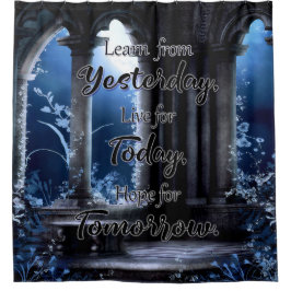 Cortina Para Box Aprenda com Ontem, viva para hoje