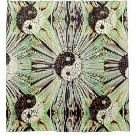 Cortina Para Box Apresentação de cores Yin Yang