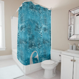 Cortina Para Box Aqua Silver Mermaid