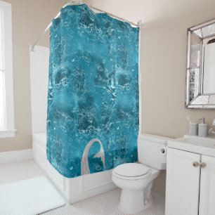 Cortina Para Box Aqua Silver Mermaid
