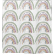 Aquarela Arco-Íris Cores Mudas Boho Chá C