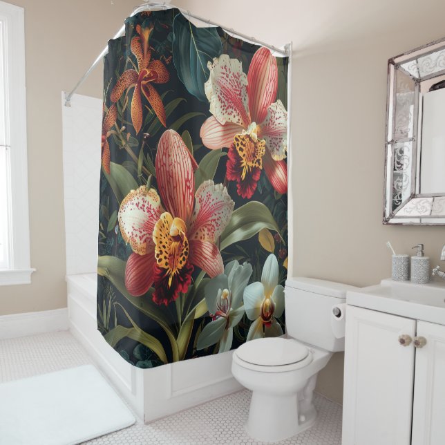 Cortina Para Box Aquarela de Espectro Orquídeo (In Situ)