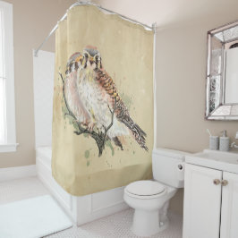 Cortina Para Box Aquarela Kestrel Falcon Bird Willife Art