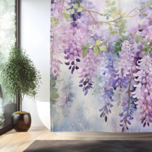 Aquarela Murmúrios de Wisteria