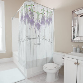 Cortina Para Box Arco Verde do Pacote de Lavanda da Farmhouse Franc