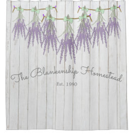 Cortina Para Box Arco Verde do Pacote de Lavanda da Farmhouse Franc