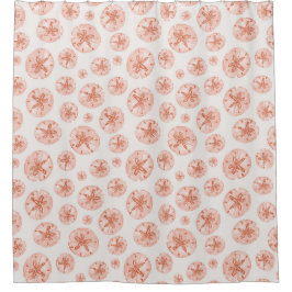 Cortina Para Box Areia coral dólares em marfim