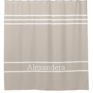 Cortina Para Box Areia Tan Taupe White Strike Costeira Náutica