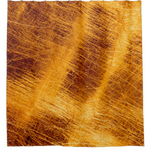 Cortina Para Box Arranhões em fundo de ouro metálico. abstrato,