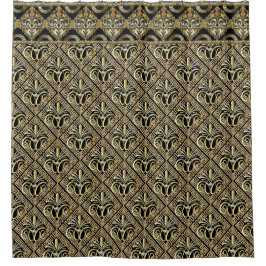 Cortina Para Box Art Deco Ouro