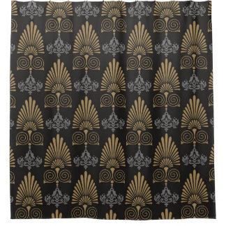 Cortina Para Box Art Deco: Papel de Wallpaper Vintage Invisível