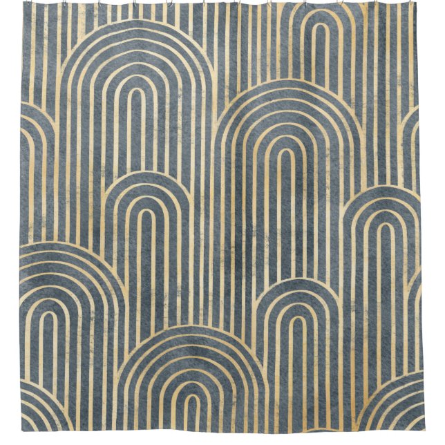 Cortina Para Box Art Deco style design luxury geometric seamless pa (Frente)