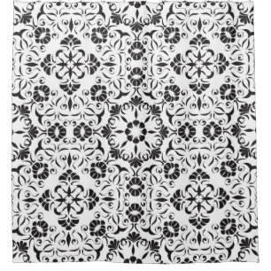 Cortina Para Box Art Nouveau: Elementos Vintage Estilizados