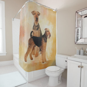 Cortina Para Box Arte de Digitas dos terrier de Airedale