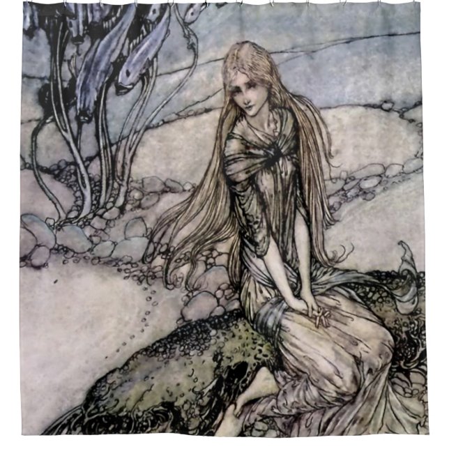 Cortina Para Box Arte de Fadas de Arthur Rackham de “Undine” (Frente)