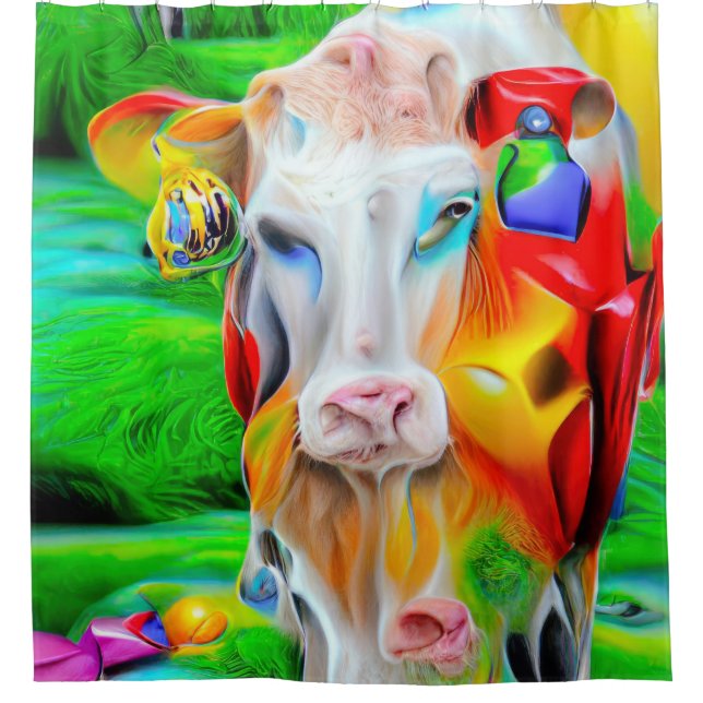 Cortina Para Box Arte de Fazenda Surreal (Frente)