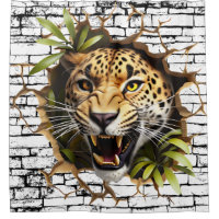 Arte de parede 3D Leopardo – Safari Realista