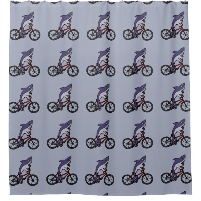 Cortina Para Box Arte divertida da bicicleta da equitação do (Frente)