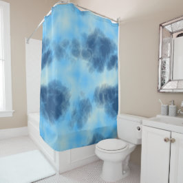 Cortina Para Box Arte na Nuvem Azul